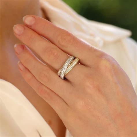 trinity de cartier ring replica|cartier trinity rings for women.